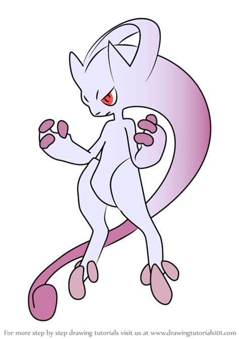 how to draw mega mewtwo.